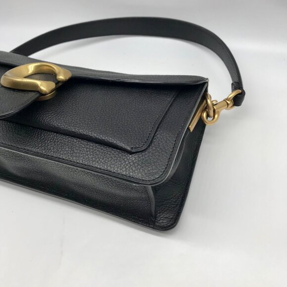 Coach Black Pebbled Leather Tabby 26 Convertible Shoulder Bag 73995 - Picture 6 of 12